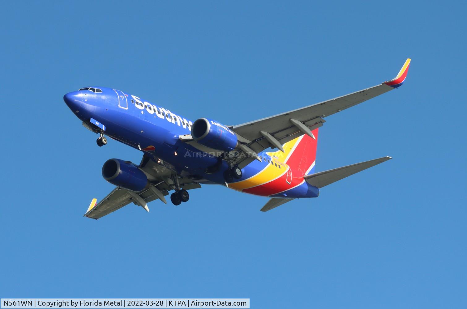 N561WN, 2003 Boeing 737-73V C/N 32417, TPA 2022