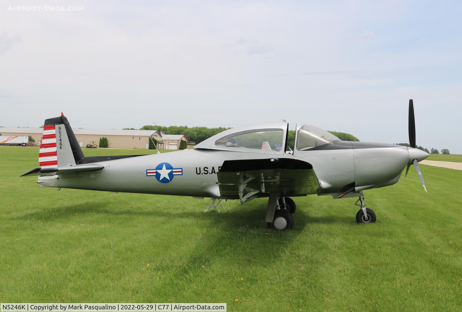 N5246K, 1950 Ryan Navion B C/N NAV-4-2146B, Navion B