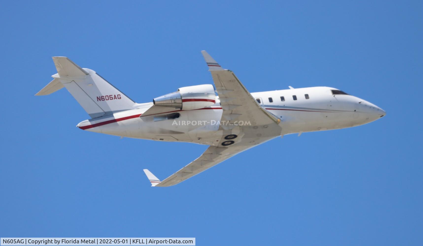 N605AG, 2007 Bombardier Challenger 605 (CL-600-2B16) C/N 5739, FLL 2022