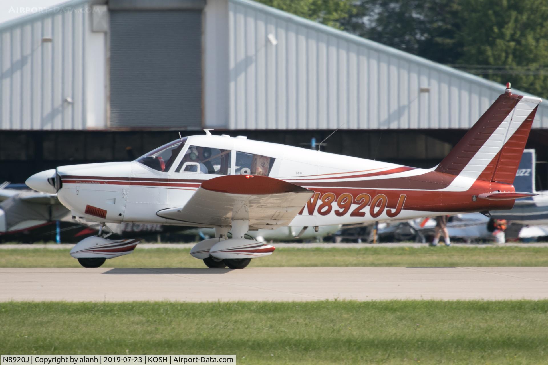 N8920J, 1965 Piper PA-28-180 C/N 28-2937, Arriving at AirVenture 2019