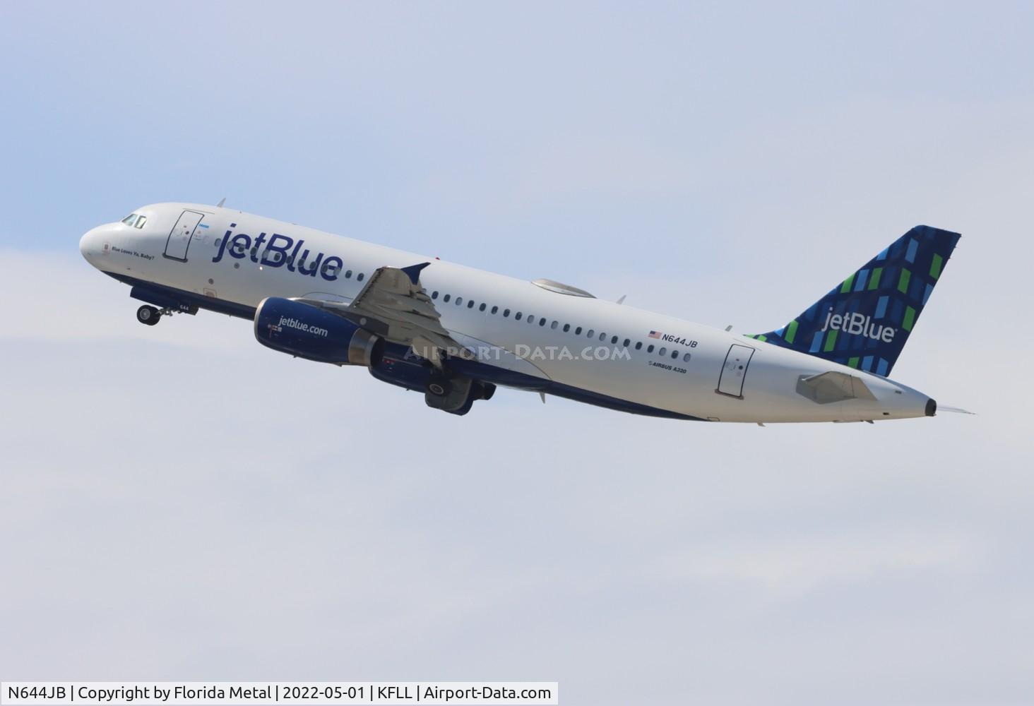 N644JB, 2006 Airbus A320-232 C/N 2880, FLL 2022