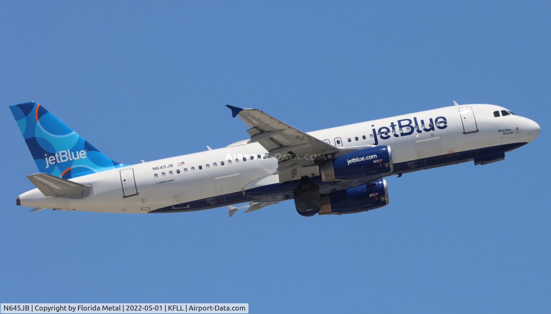 N645JB, 2006 Airbus A320-232 C/N 2900, FLL 2022