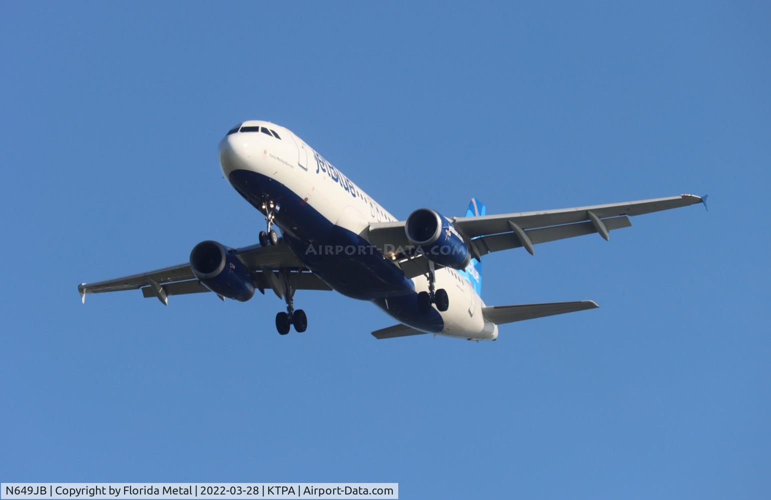 N649JB, 2006 Airbus A320-232 C/N 2977, TPA 2022
