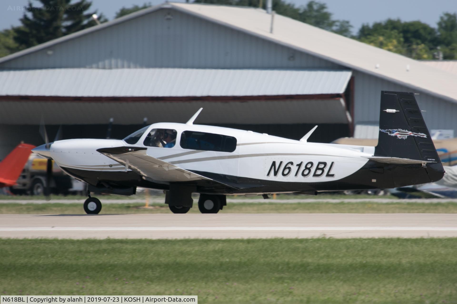 N618BL, Mooney M20TN Acclaim C/N 31-0127, Arriving at AirVenture 2019