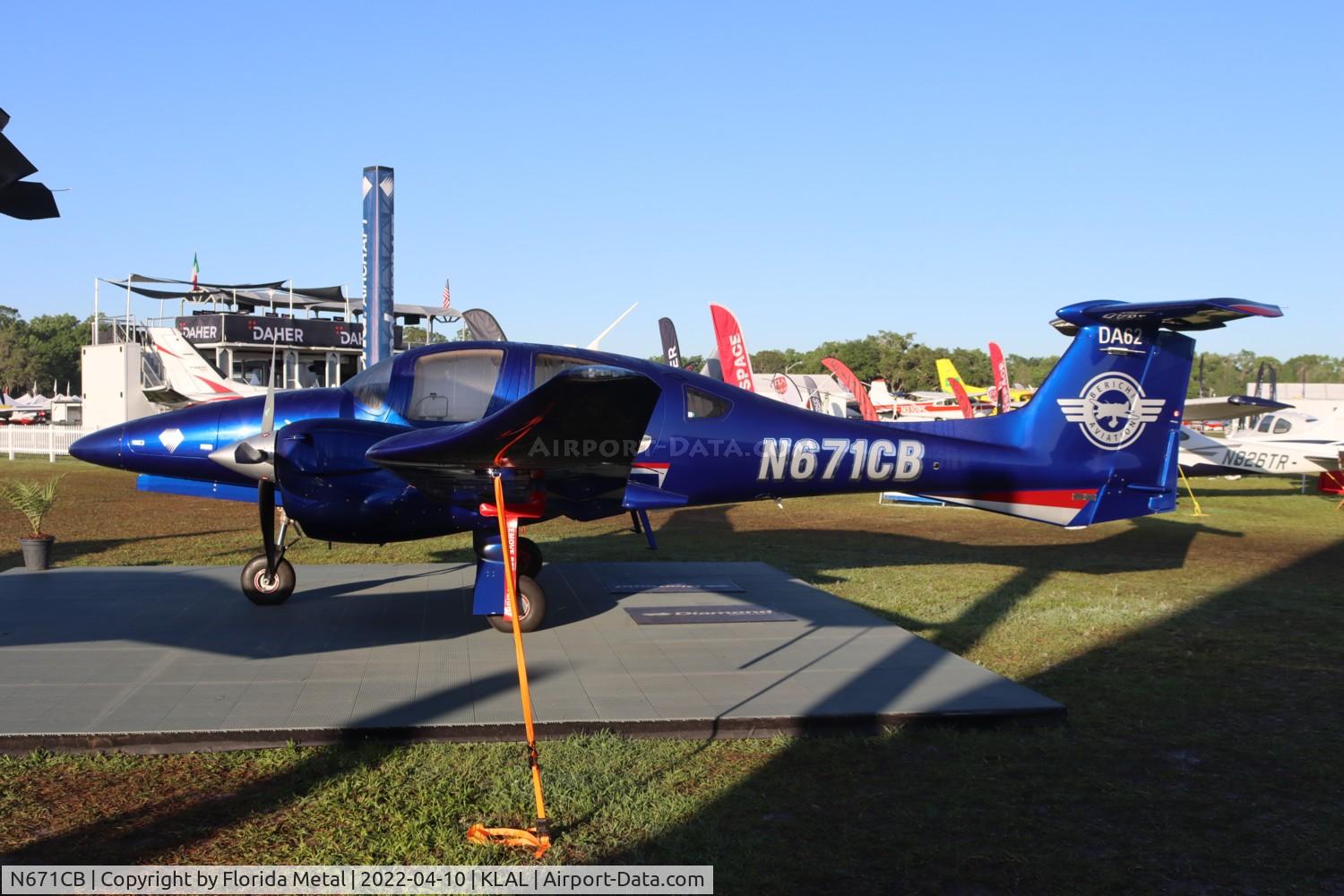N671CB, 2019 Diamond DA-62 C/N 62.C017, DA-62 LAL