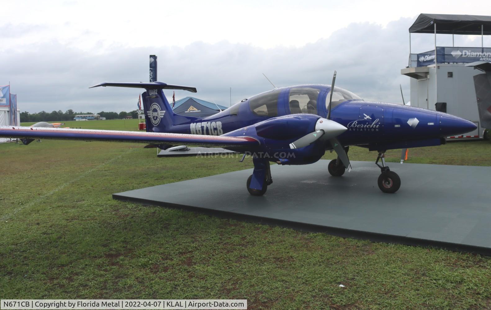 N671CB, 2019 Diamond DA-62 C/N 62.C017, Sun N Fun 2022 LAL