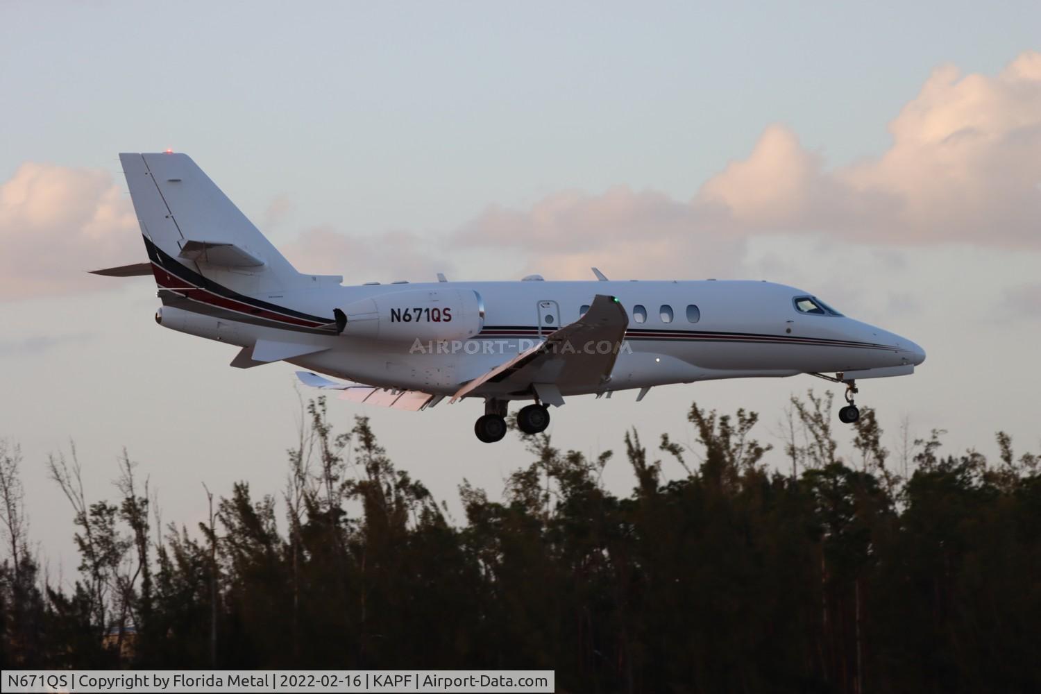 N671QS, 2019 Cessna 680A Citation Latitude C/N 680A0206, APF OFA 2022