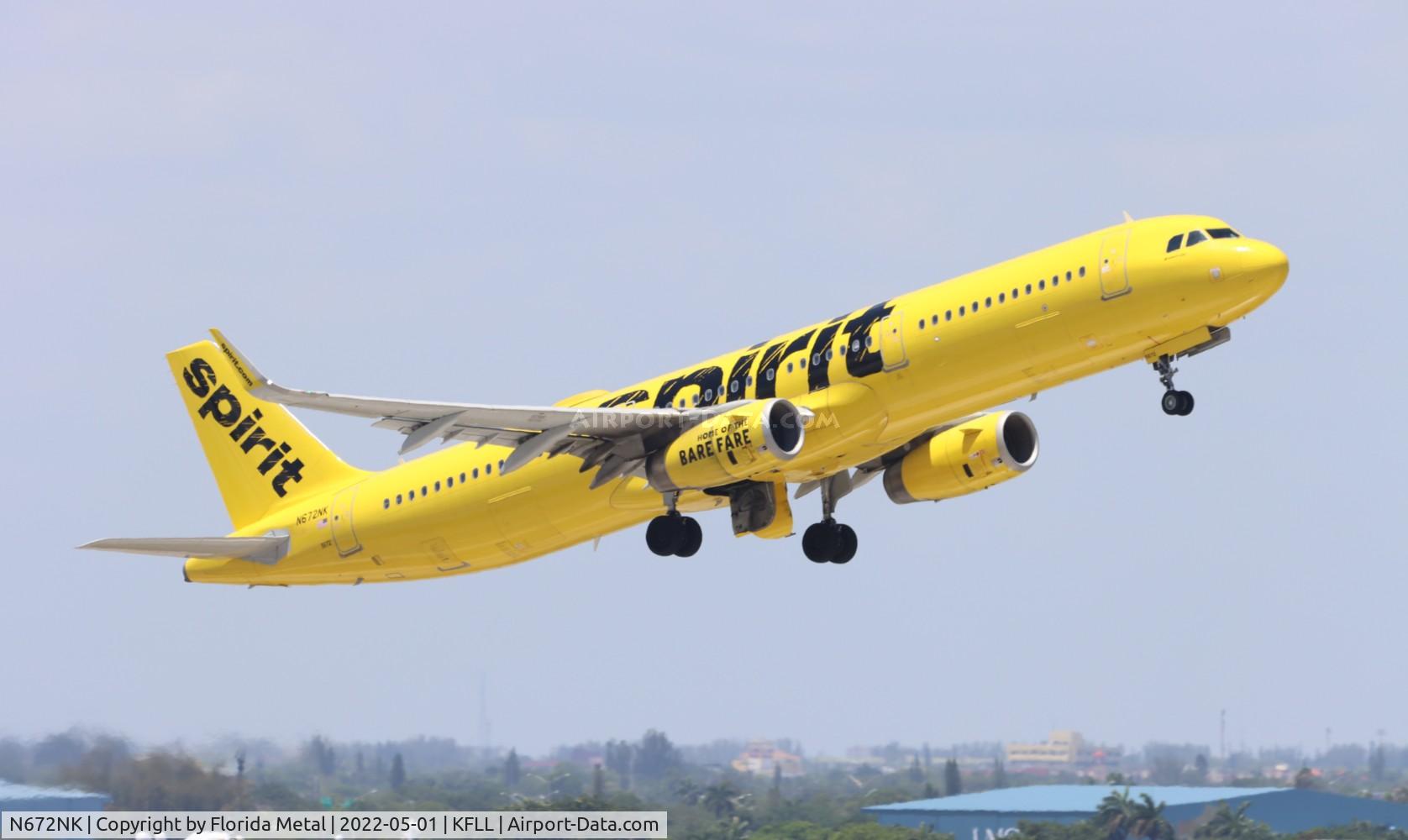 N672NK, 2017 Airbus A321-231 C/N 7522, FLL 2022