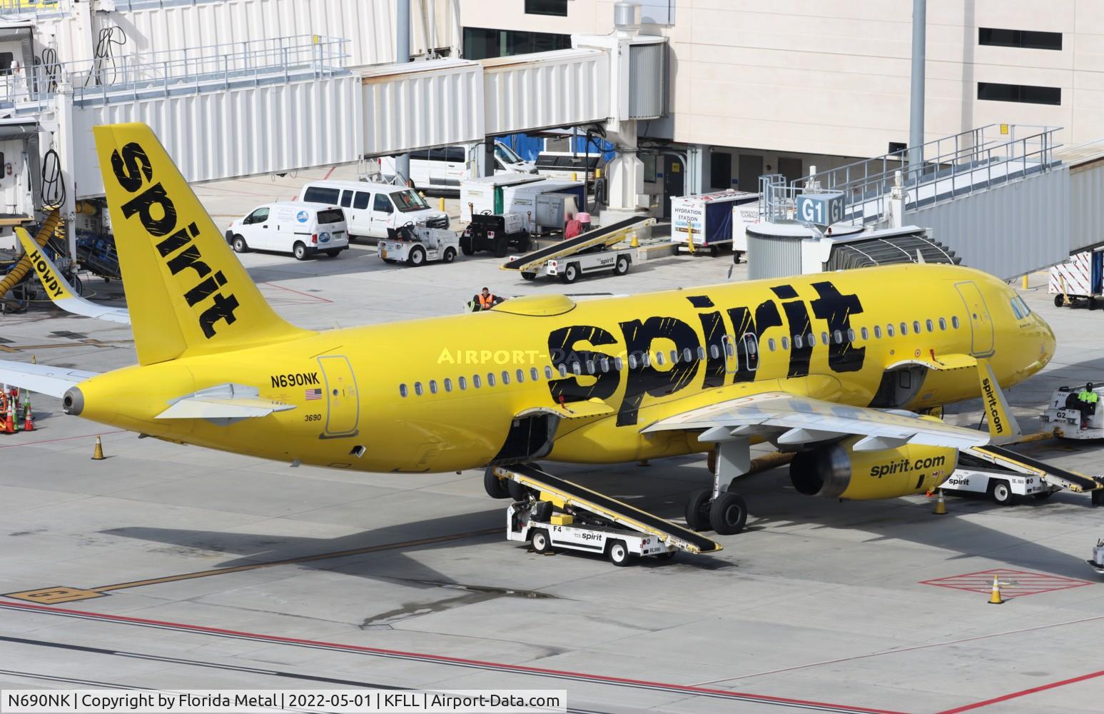 N690NK, 2018 Airbus A320-232 C/N 8434, FLL 2022