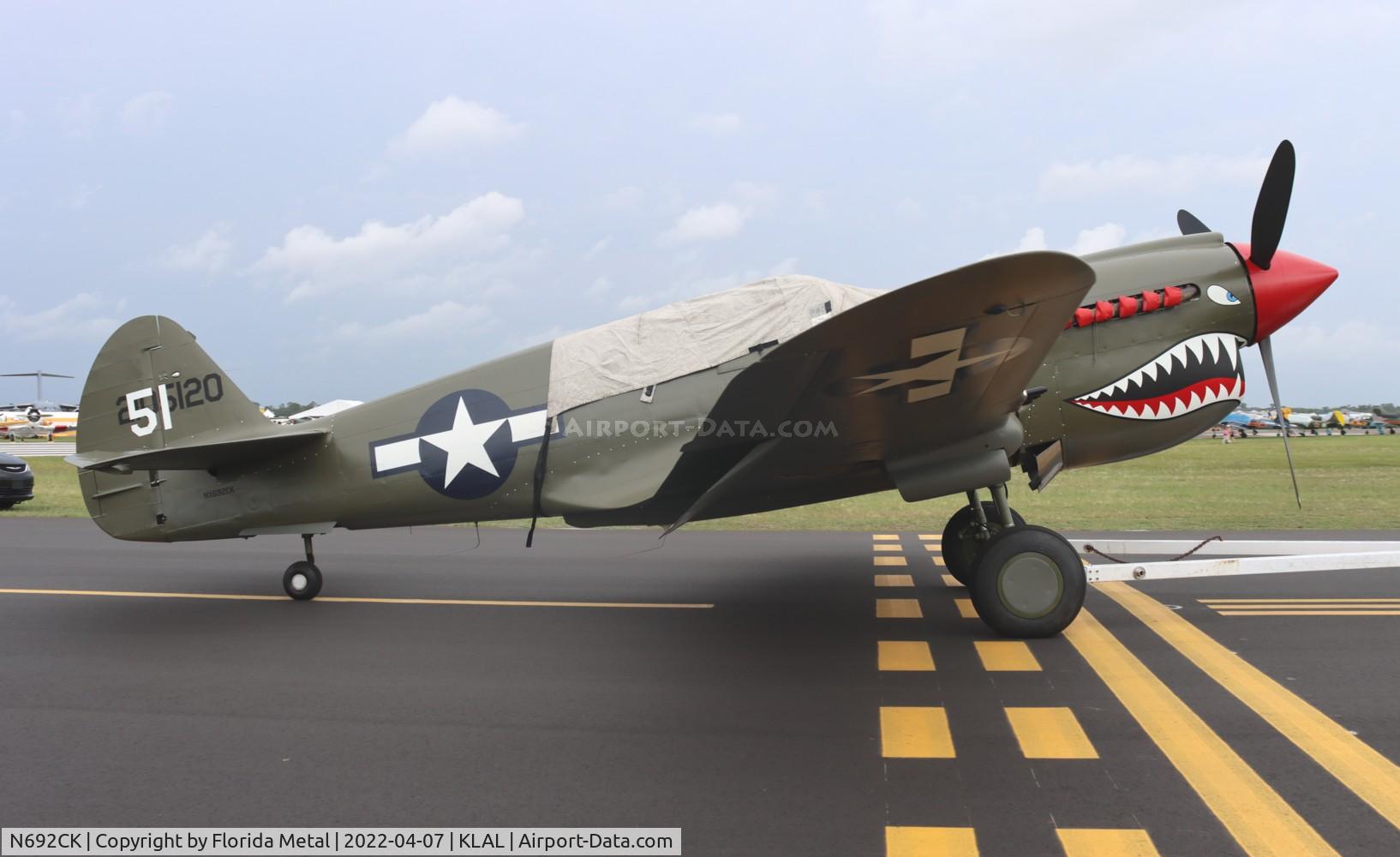 N692CK, 1945 Curtiss P-40N Warhawk C/N 692N, Sun N Fun 2022 LAL