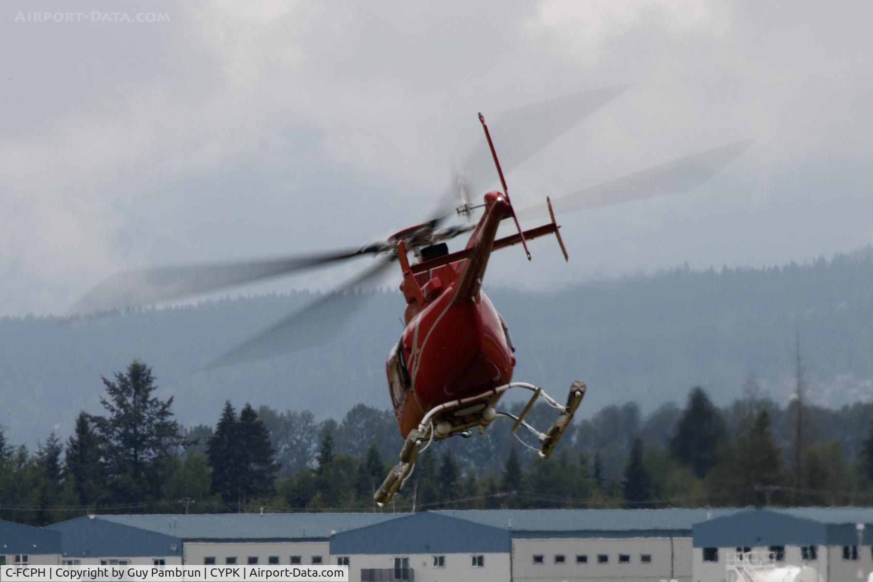 C-FCPH, 2006 Bell 407 C/N 53699, Departing