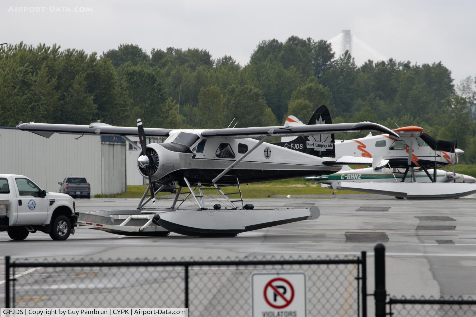 C-FJDS, 1966 De Havilland DHC-2 Beaver Mk.1 C/N 1643, Attached to the tug