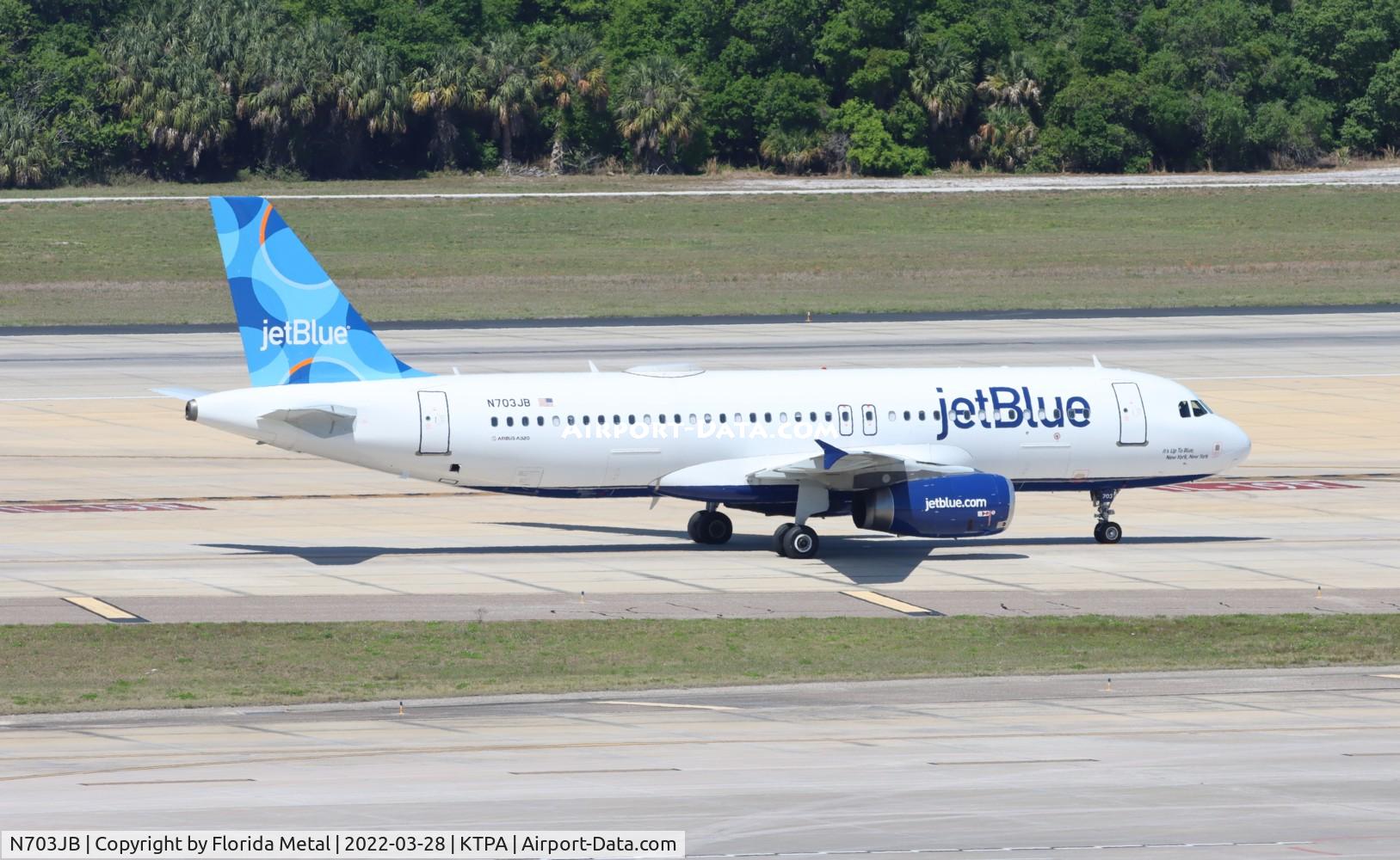 N703JB, 2008 Airbus A320-232 C/N 3381, TPA 2022
