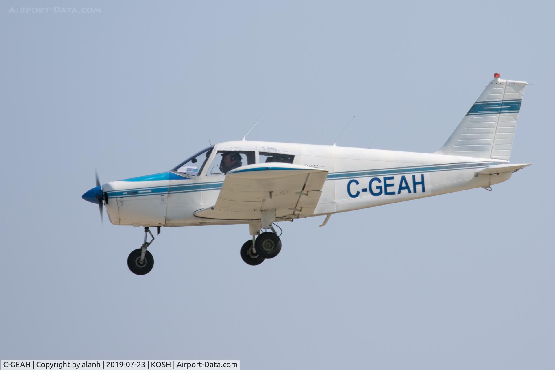 C-GEAH, 1969 Piper PA-28-140 C/N 28-26007, Arriving at AirVenture 2019