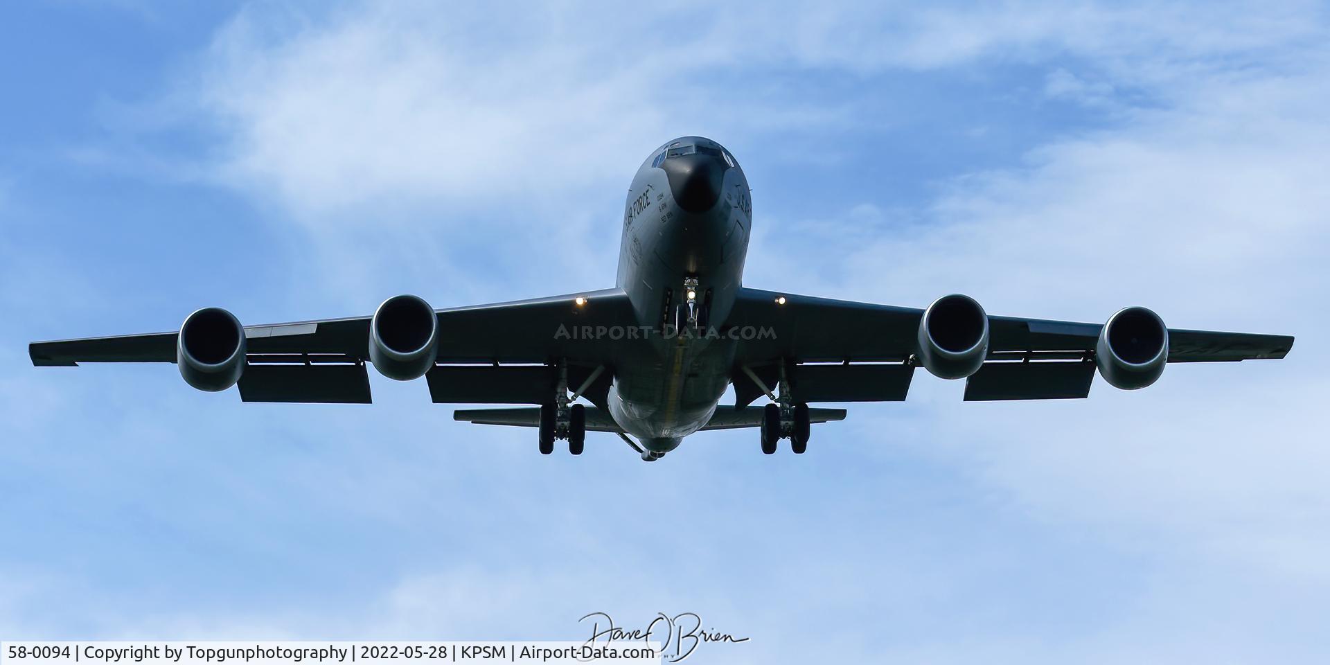 58-0094, 1958 Boeing KC-135T Stratotanker C/N 17839, BANKER12 coming in for weekend CAP duty over DC