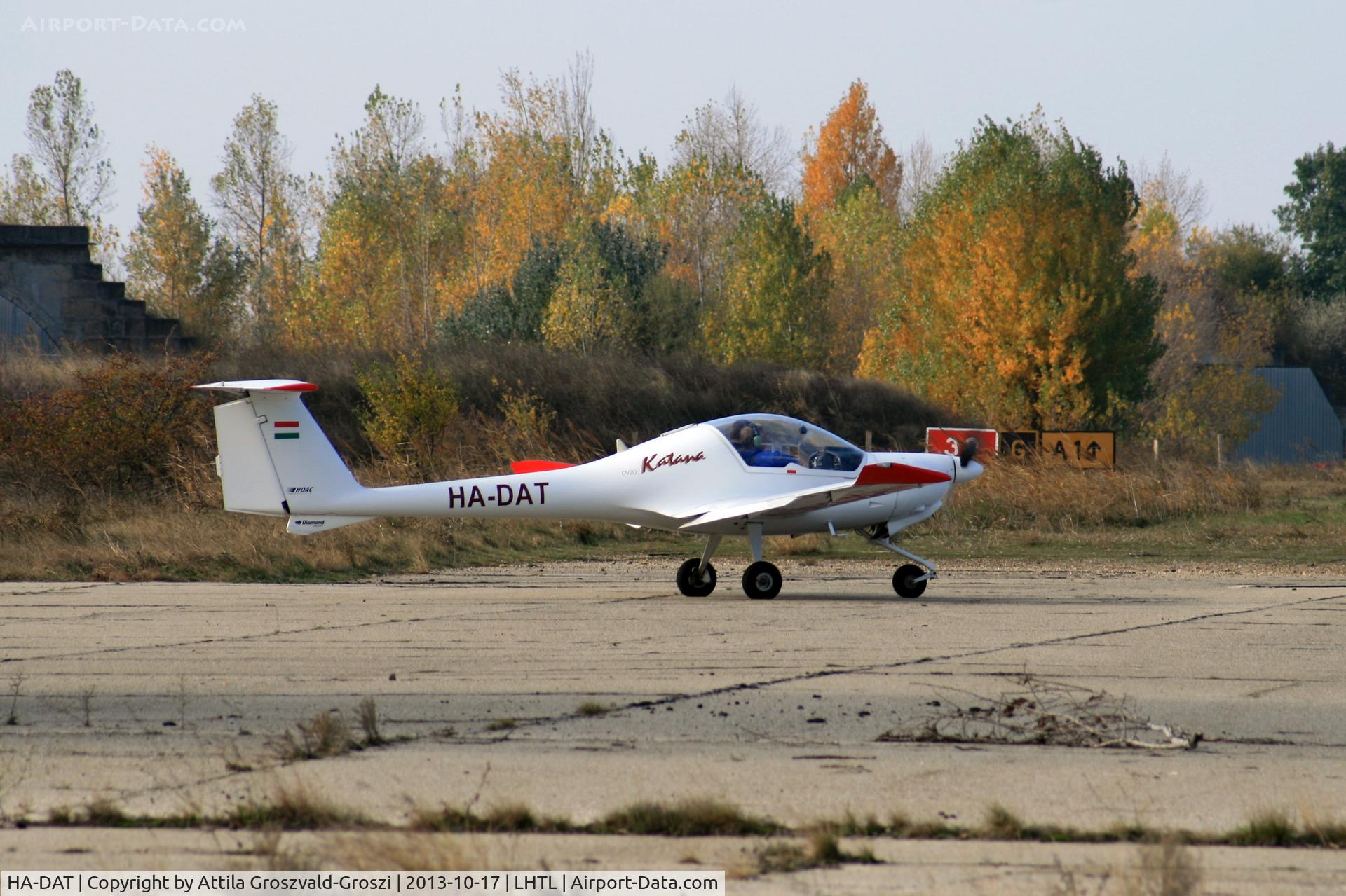 HA-DAT, 1995 HOAC DV-20 Katana C/N 20132, LHTL - Tököl Airport, Hungary