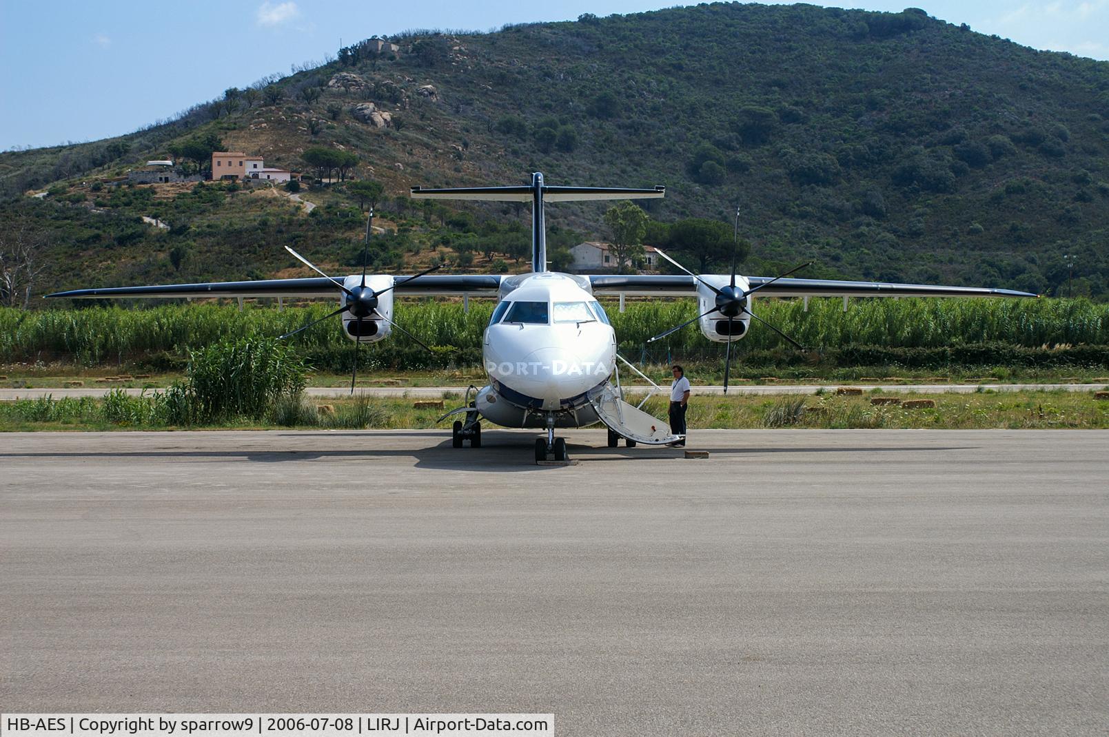 HB-AES, 1995 Dornier 328-110 C/N 3021, At Marina di Campo/Elba