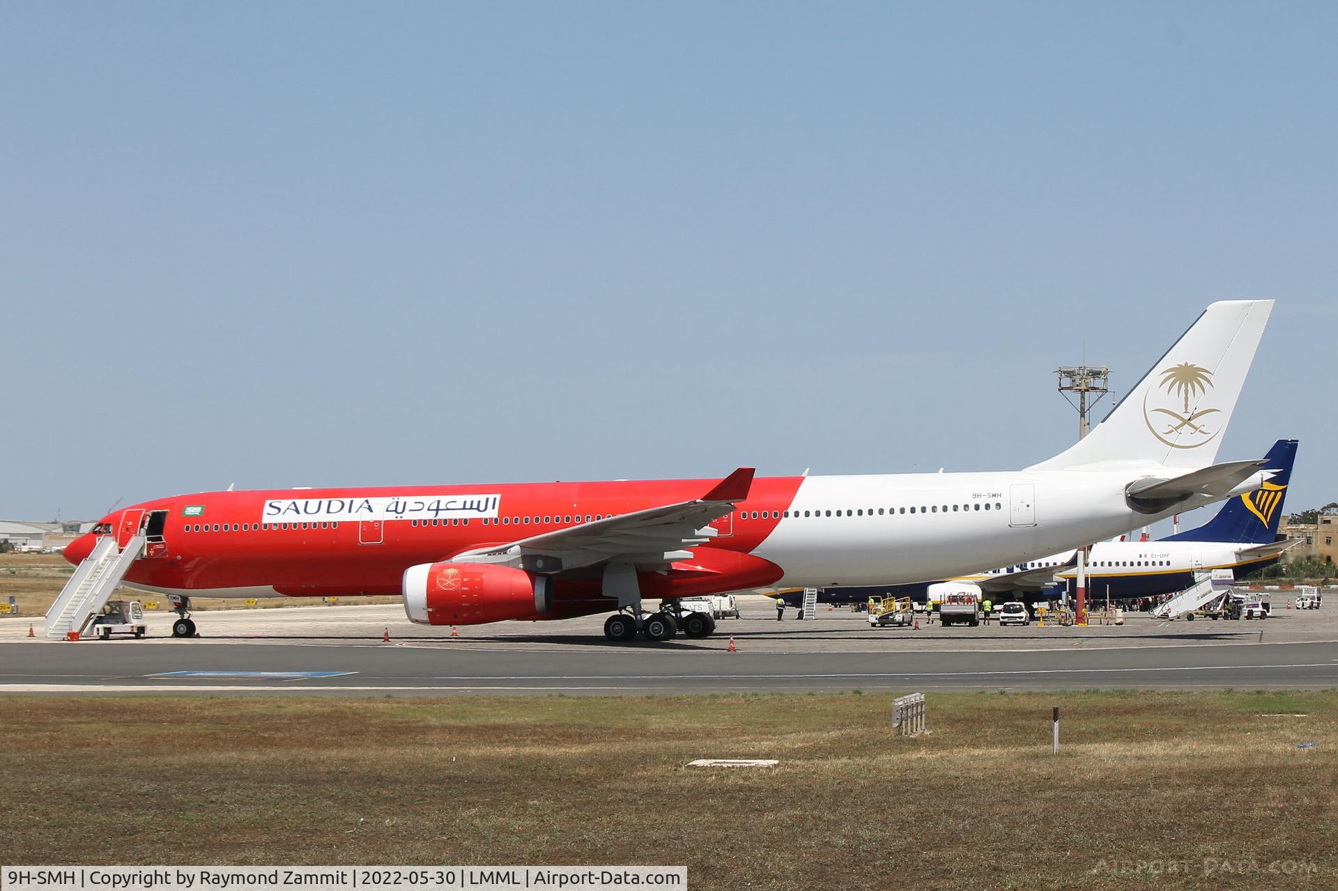 9H-SMH, 2014 Airbus A330-343 C/N 1549, A330 9H-SMH Saudia Airlines leased from Highfly Malta