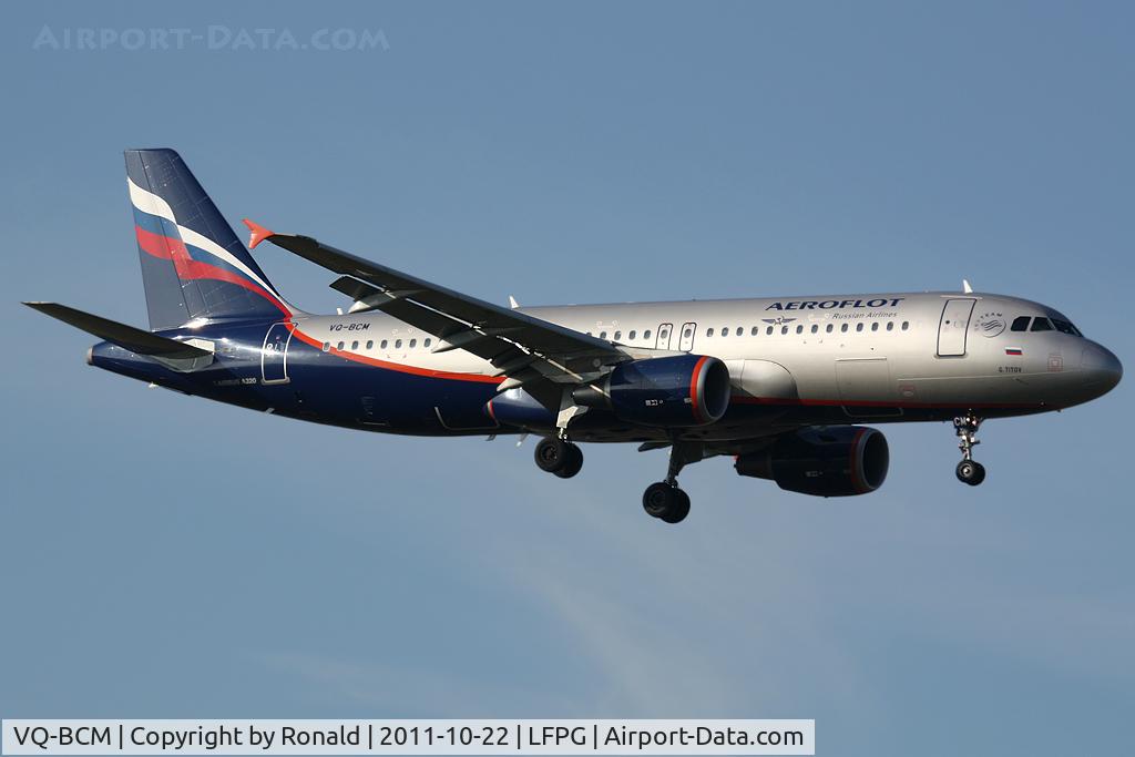 VQ-BCM, 2009 Airbus A320-214 C/N 3923, at cd