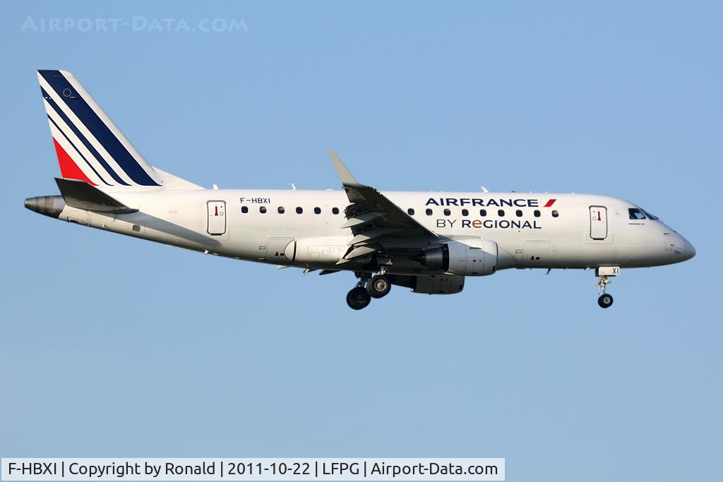 F-HBXI, 2010 Embraer 170ST (ERJ-170-100ST) C/N 17000310, at cdg