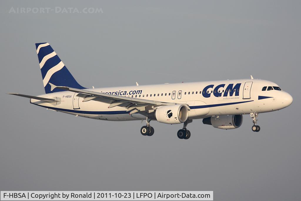 F-HBSA, 2009 Airbus A320-216 C/N 3882, at orly