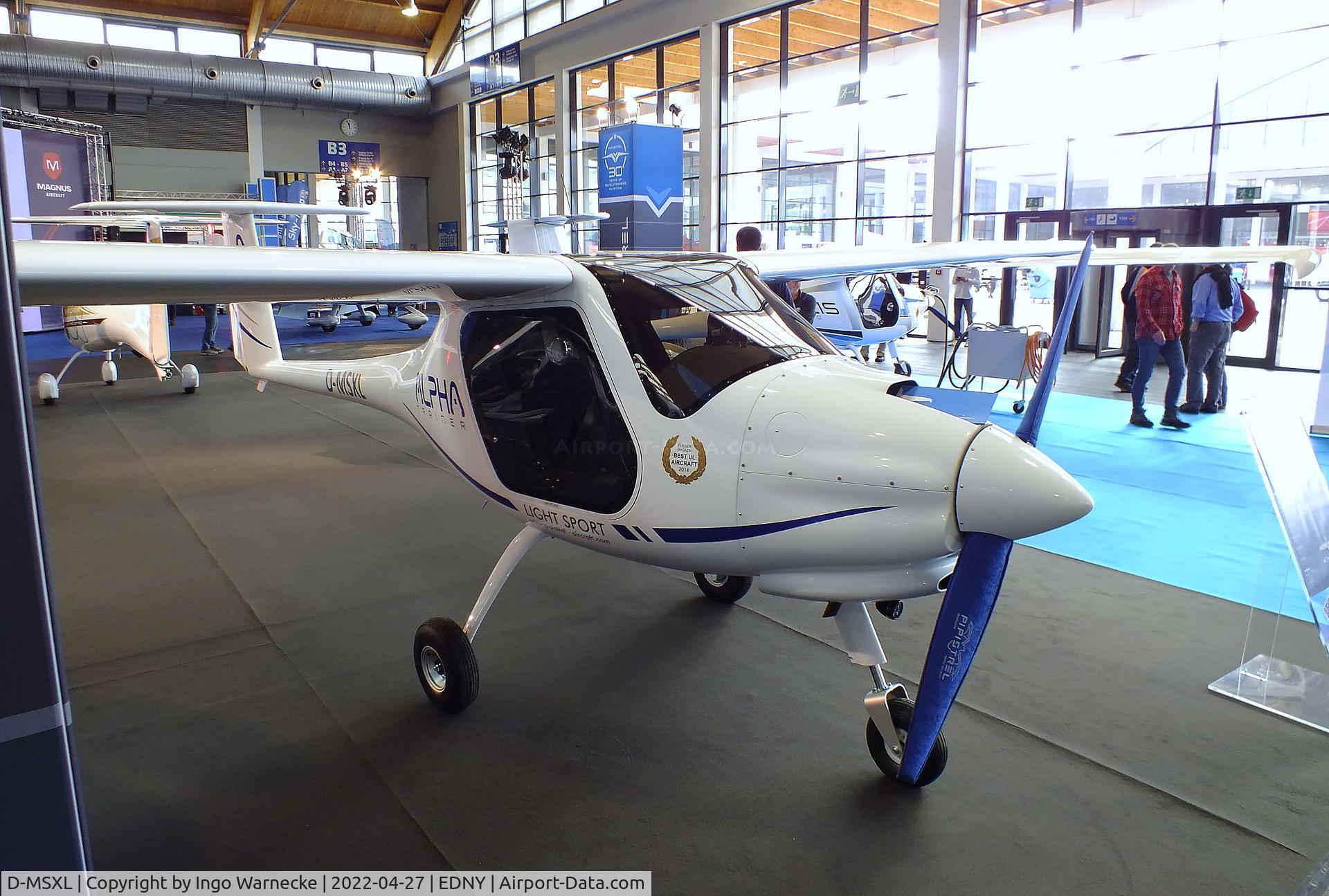 D-MSXL, Pipistrel Alpha Trainer C/N not found_D-MSXL, Pipistrel Alpha Trainer at the AERO 2022, Friedrichshafen