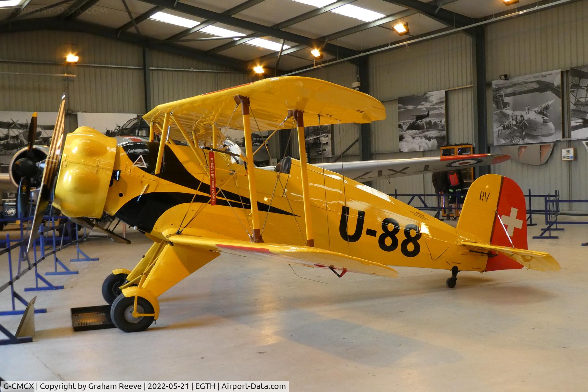 G-CMCX, 1936 Bucker Bu-133C Jungmeister C/N 35, On display at the Shuttleworth Collection, Old Warden.