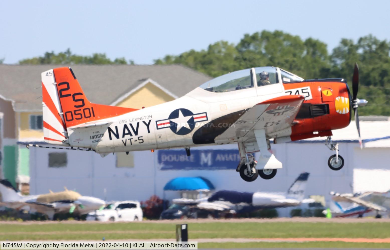 N745W, 1956 North American T-28C Trojan C/N 24-533 (140501), Sun N Fun 2022 LAL