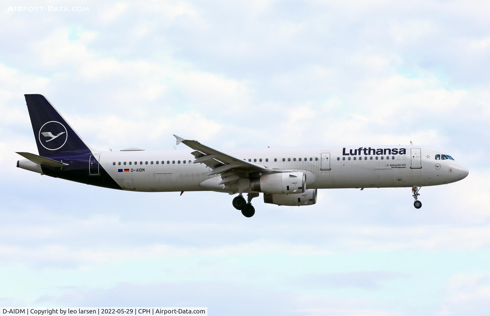 D-AIDM, 2011 Airbus A321-231 C/N 4916, Copenhagen 29.5.2022