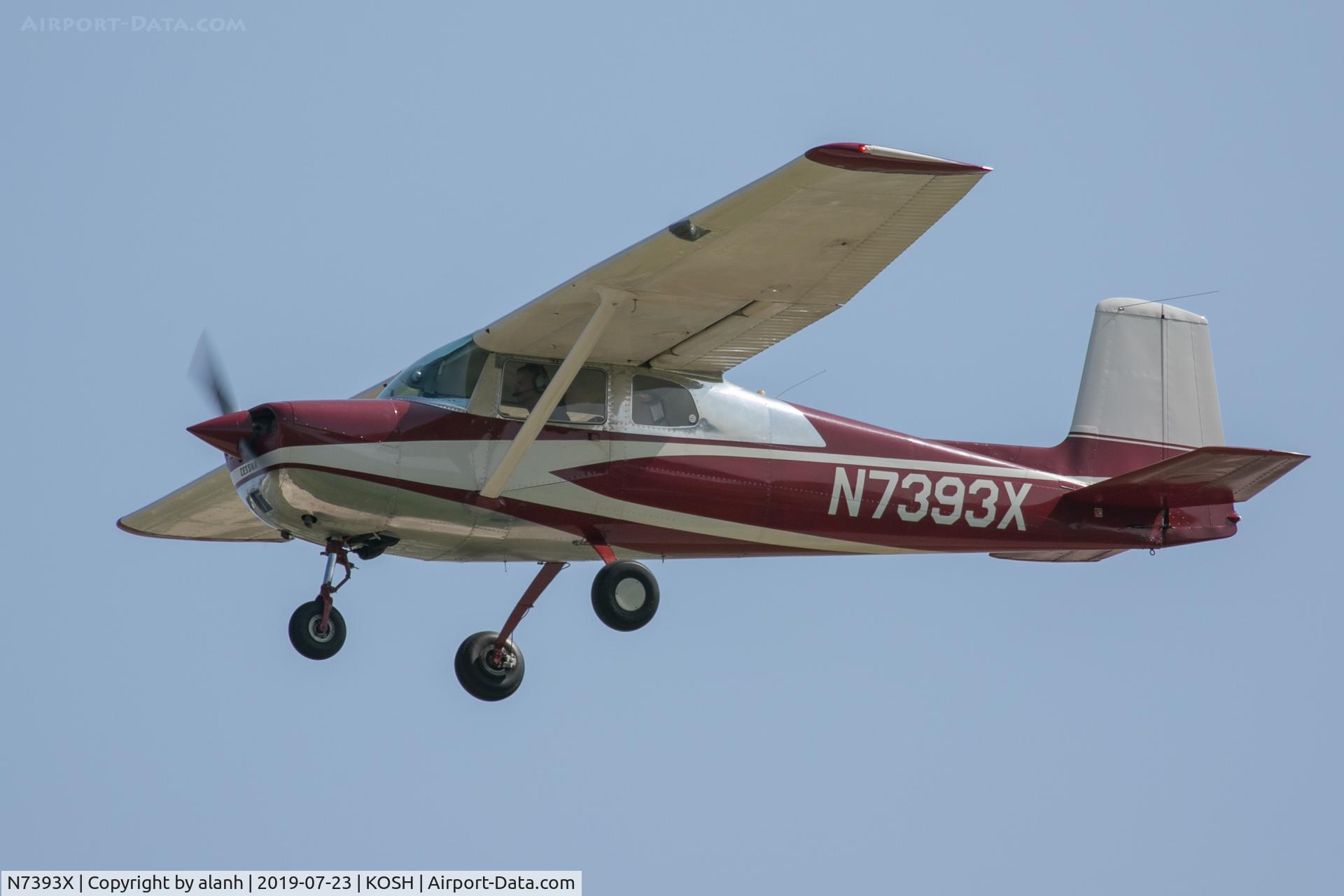 N7393X, 1962 Cessna 150B C/N 15059493, Going round at AirVenture 2019