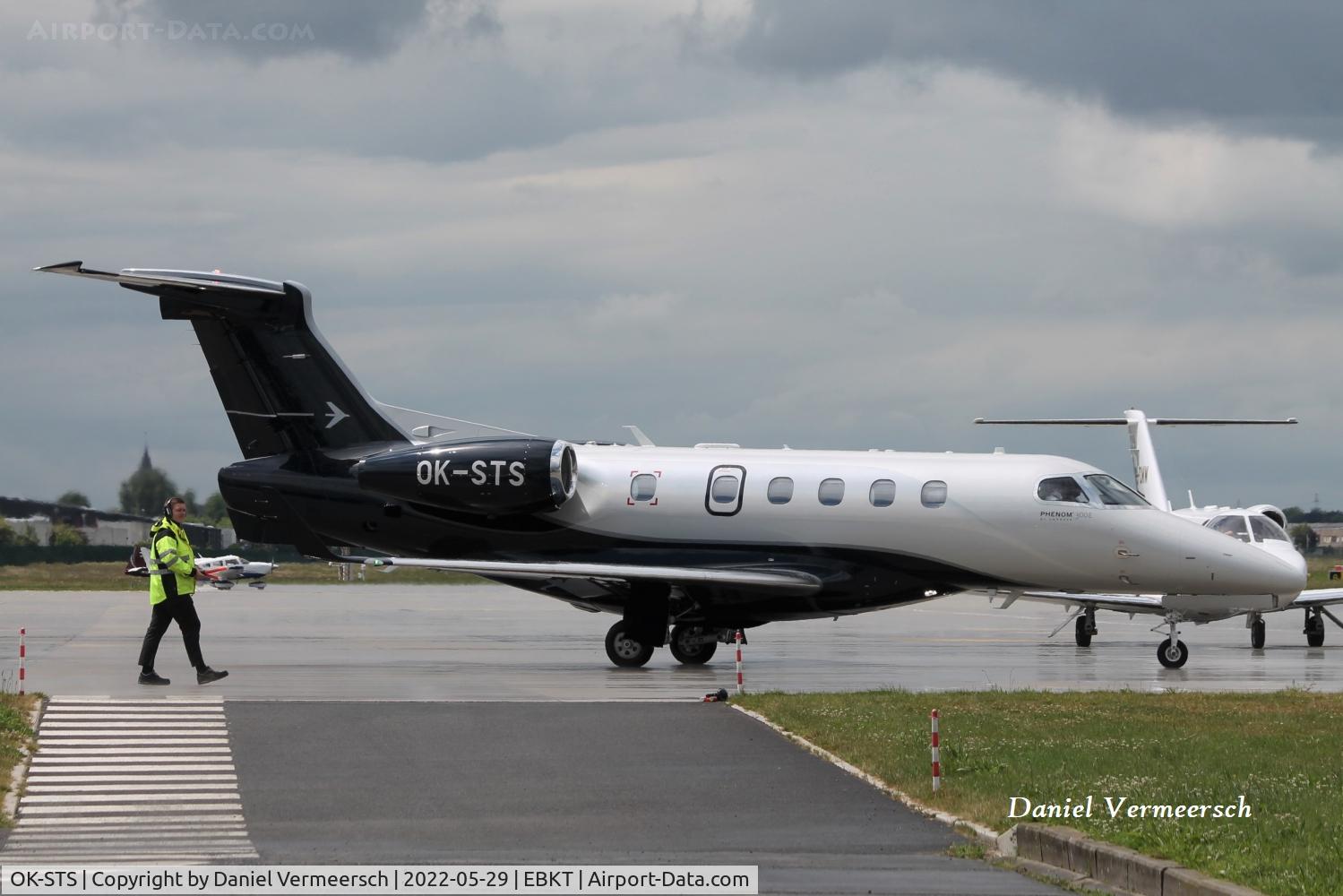 OK-STS, 2021 Embraer EMB-505 Phenom 300E C/N 50500601, At Kortrijk Airport.