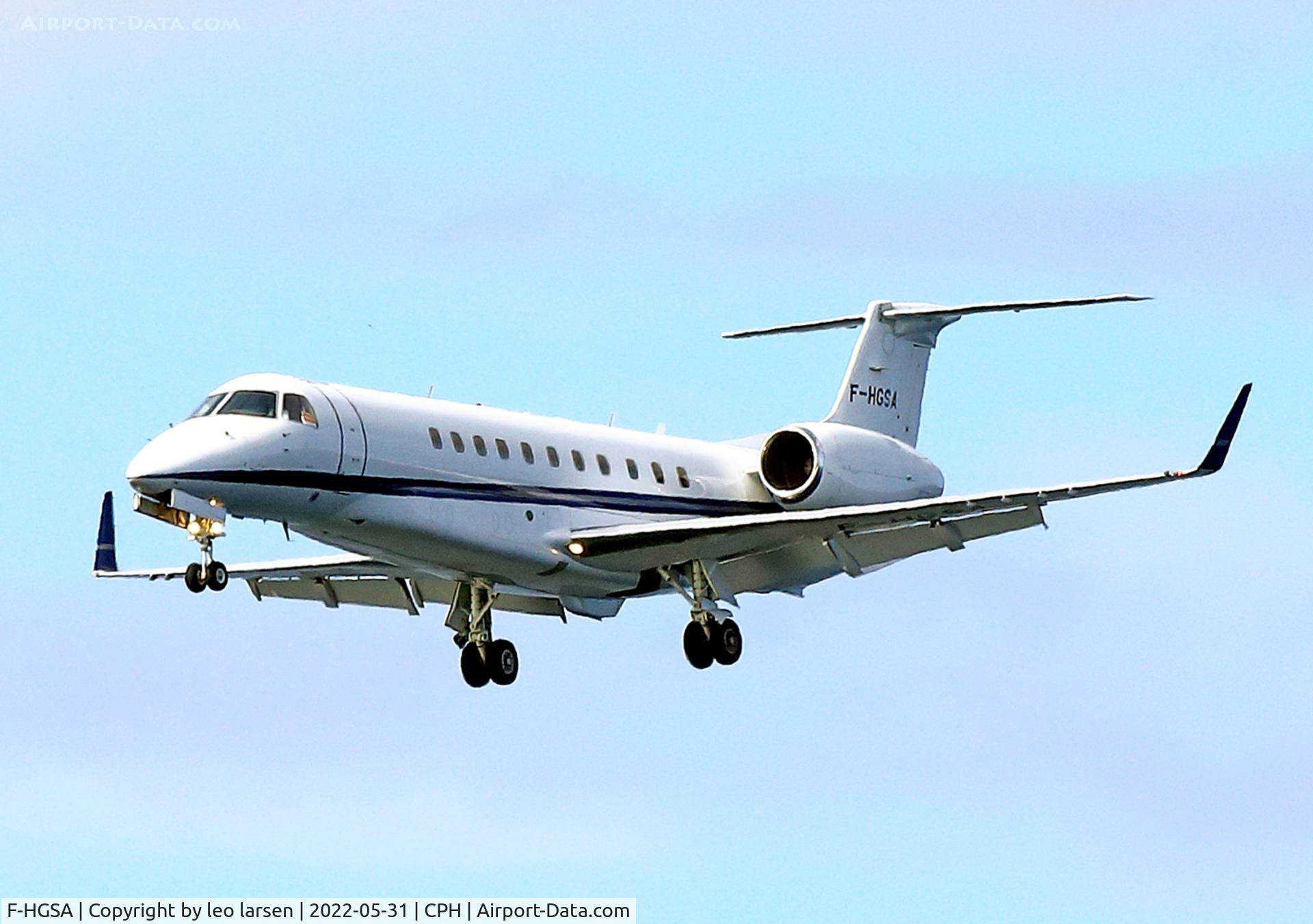 F-HGSA, 2008 Embraer EMB-135BJ Legacy C/N 14501051, Copenhagen 31.5.2022