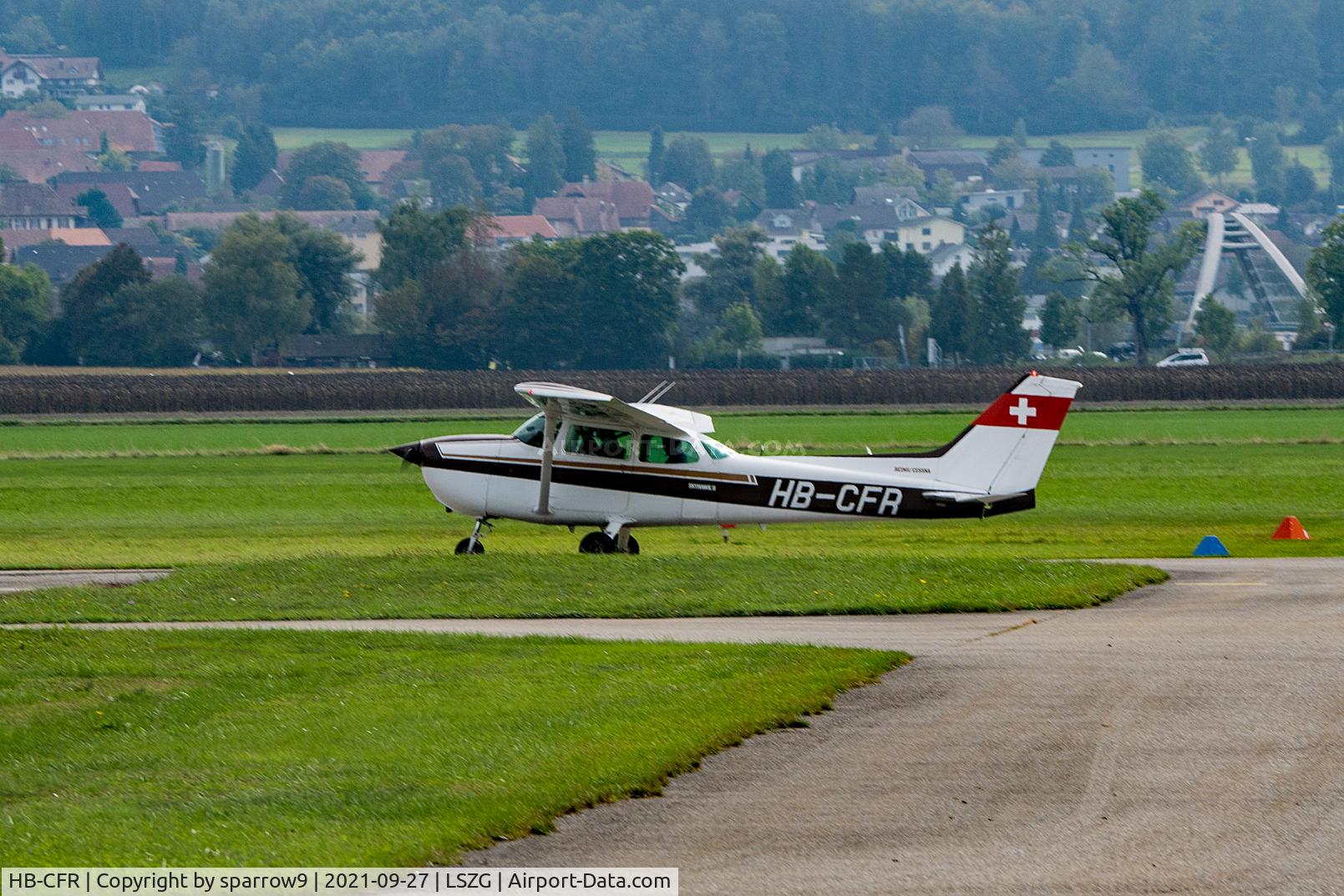 HB-CFR, 1980 Reims F172P Skyhawk II C/N F17202053, At Grenchen