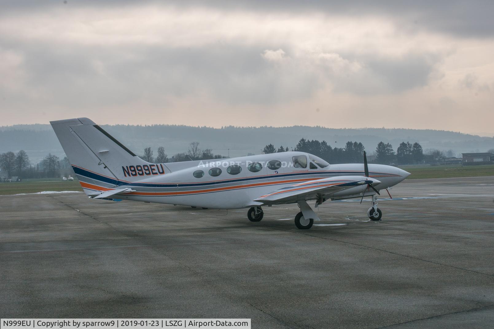 N999EU, 1979 Cessna 414A Chancellor Chancellor C/N 414A-0233, A cloudy day at Grenchen