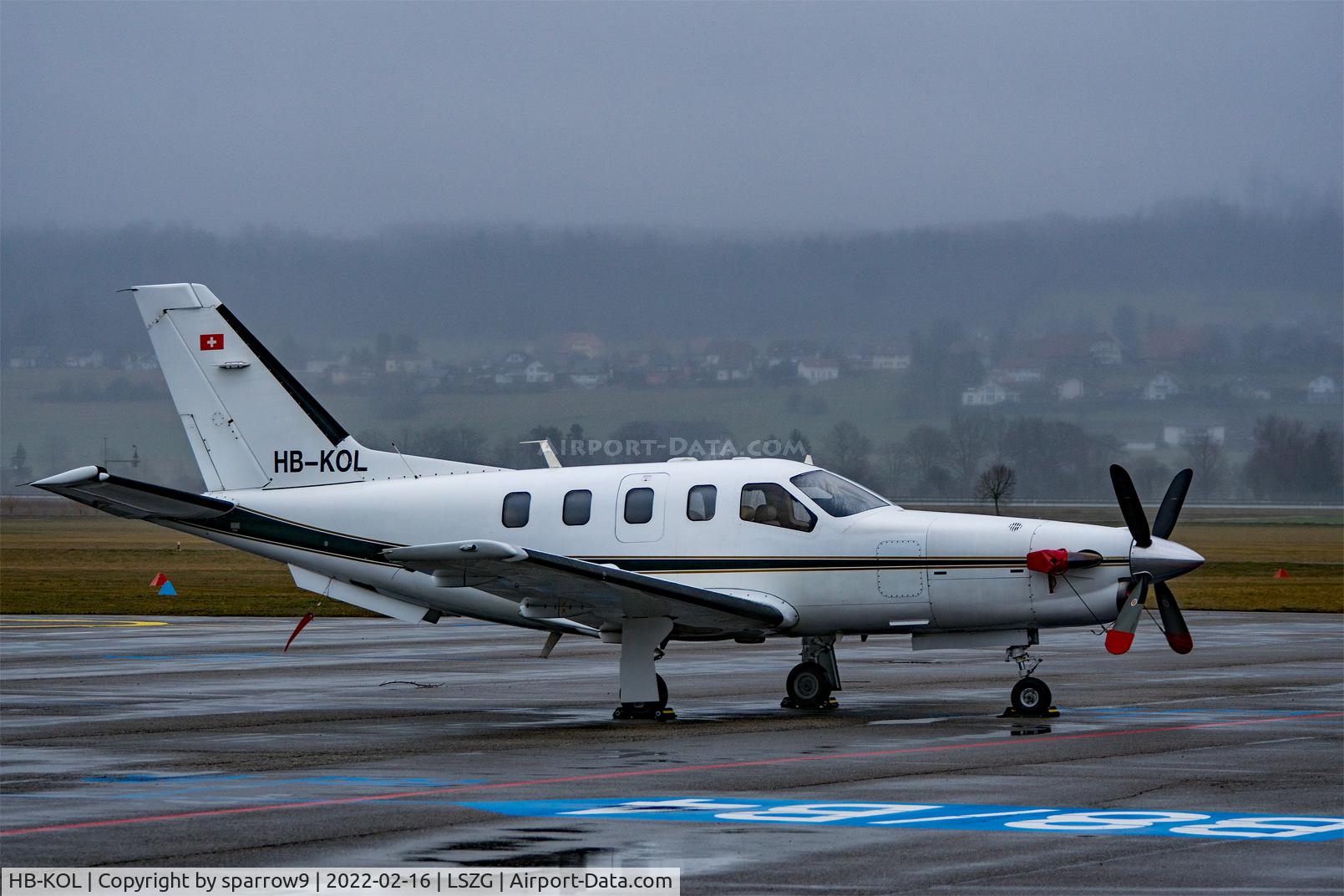 HB-KOL, 2001 Socata TBM-700 C/N 218, A cloudy day at Grenchen