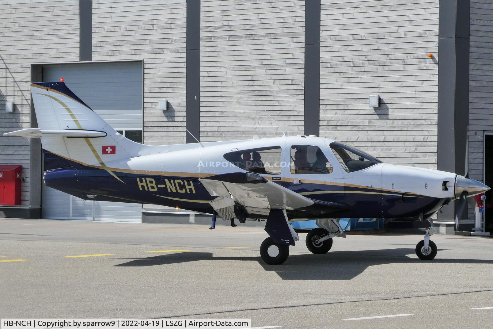 HB-NCH, 1976 Rockwell 114 C/N 14050, Taxiing to the hangar