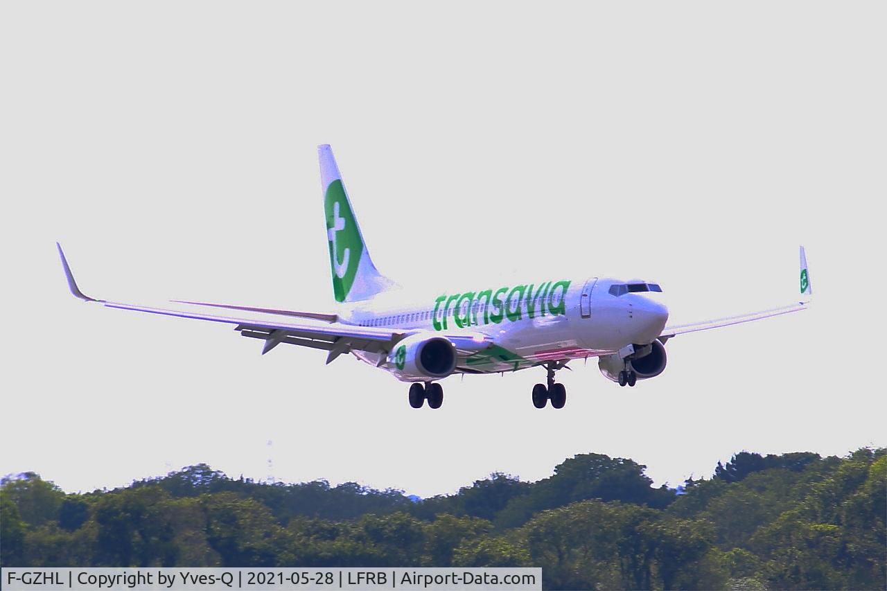 F-GZHL, 2014 Boeing 737-8K2 C/N 37791, Boeing 737-8K2, On final rwy 07R, Brest-Bretagne Airport (LFRB-BES)