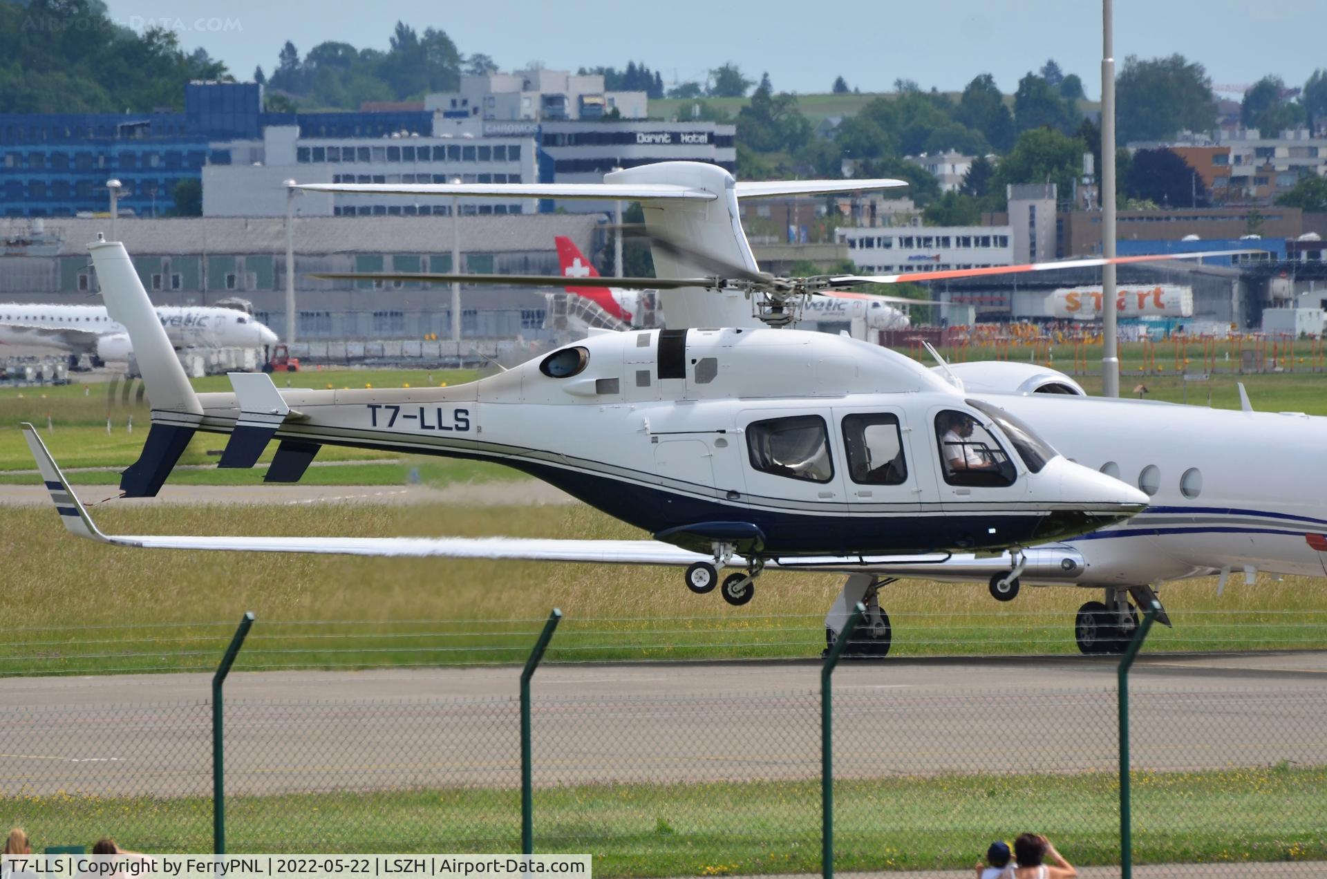 T7-LLS, 2014 Bell 429 GlobalRanger C/N 57215, Lions Air B429 departing ZRH