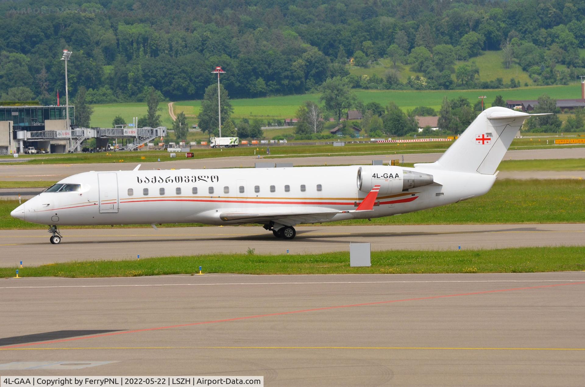 4L-GAA, 2006 Bombardier CRJ-200ER (CL-600-2B19) C/N 8046, Georgian officials arriving in ZRH