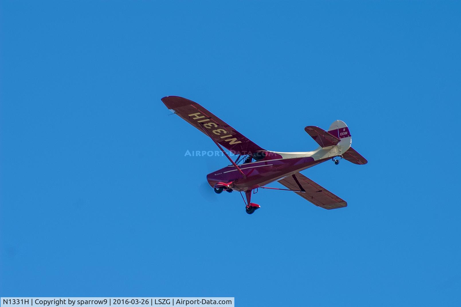 N1331H, 1949 Aeronca 15AC Sedan C/N 15AC-371, Overflying Grenchen airport