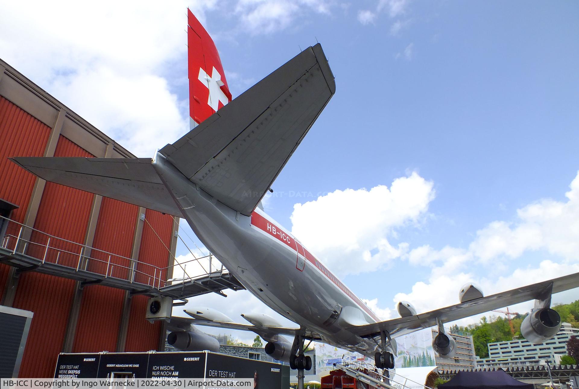 HB-ICC, 1961 Convair CV-990-30A-6 Coronado C/N 301012, Convair CV-990-30A-6 Coronado at the Verkehrshaus der Schweiz, Luzern (Lucerne)