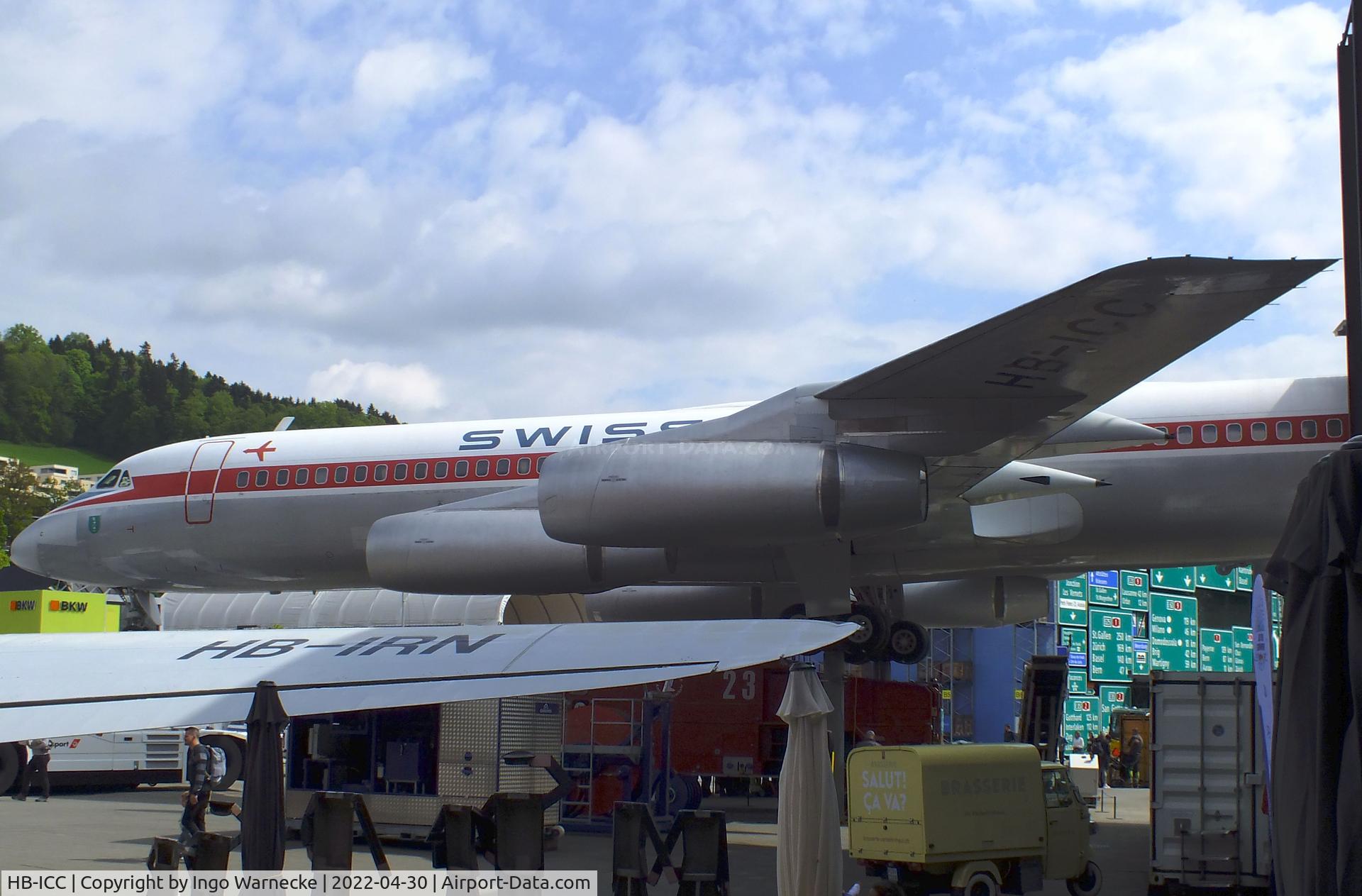 HB-ICC, 1961 Convair CV-990-30A-6 Coronado C/N 301012, Convair CV-990-30A-6 Coronado at the Verkehrshaus der Schweiz, Luzern (Lucerne)
