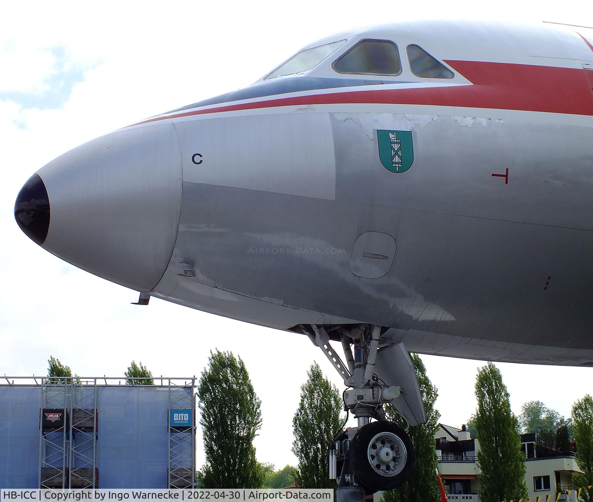 HB-ICC, 1961 Convair CV-990-30A-6 Coronado C/N 301012, Convair CV-990-30A-6 Coronado at the Verkehrshaus der Schweiz, Luzern (Lucerne)