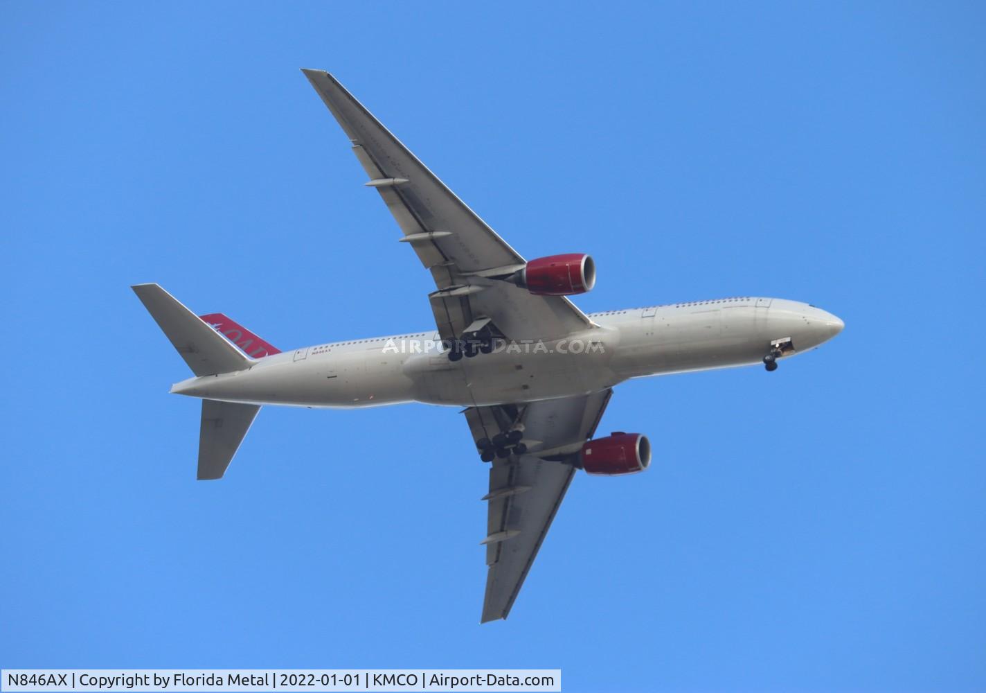 N846AX, 2007 Boeing 777-2U8 C/N 36124, MCO 2022
