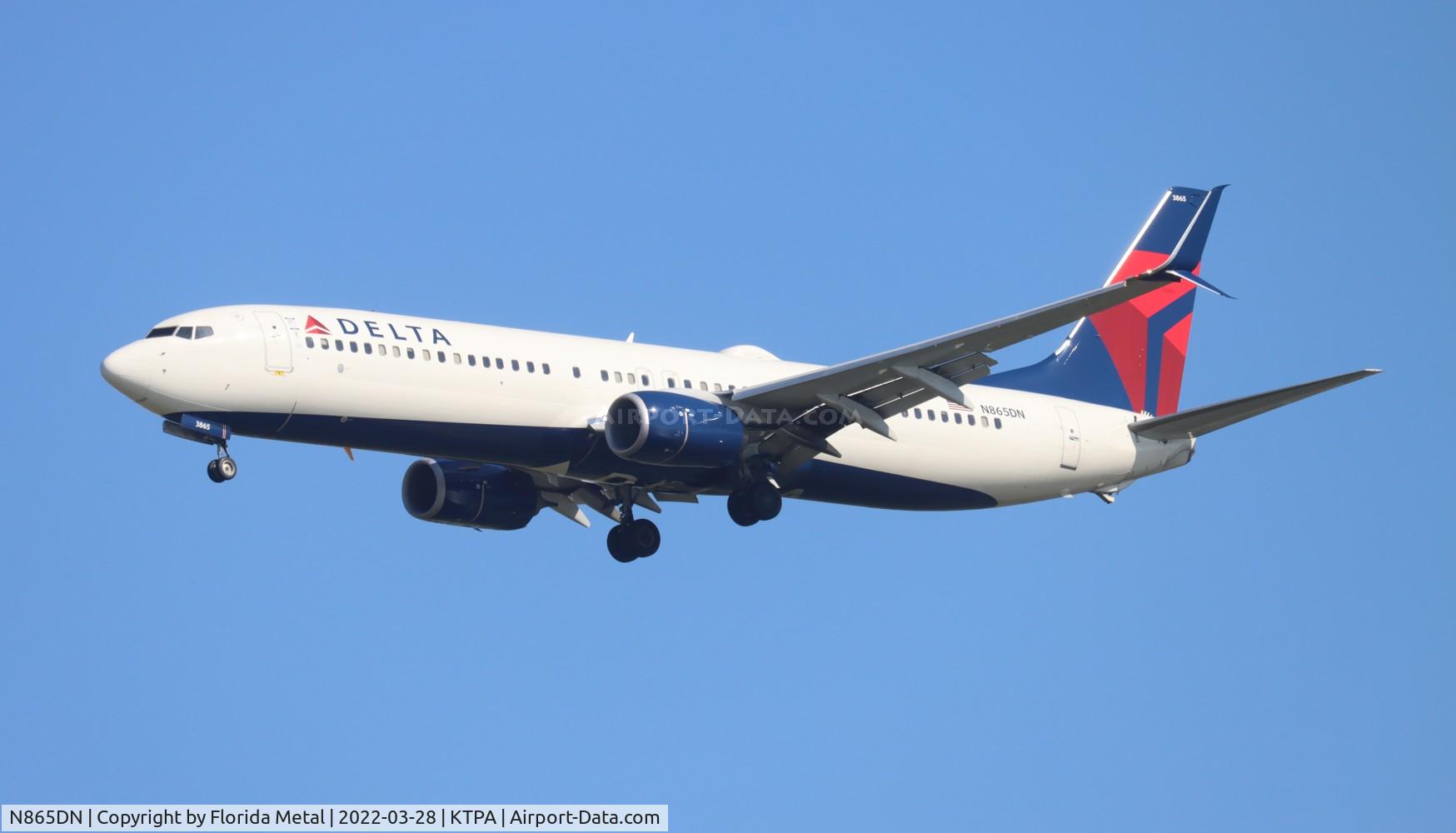 N865DN, 2016 Boeing 737-932/ER C/N 31976, TPA 2022