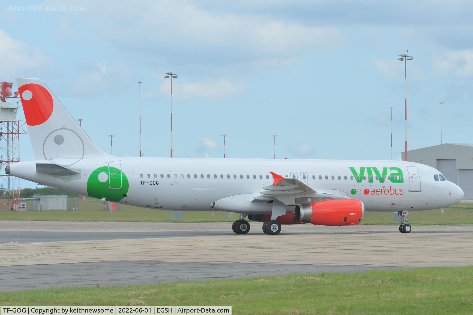 TF-GOG, 2011 Airbus A320-232 C/N 4954, Returning to stand following aborted take off.