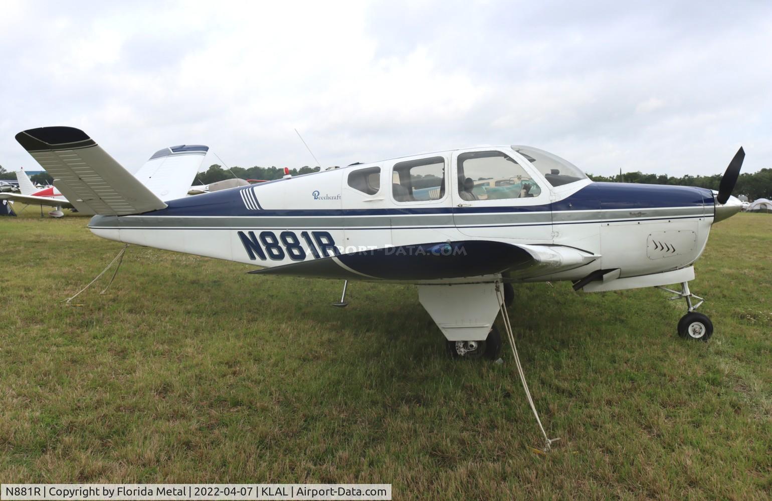 N881R, 1960 Beech M35 Bonanza C/N D-6290, Sun N Fun 2022