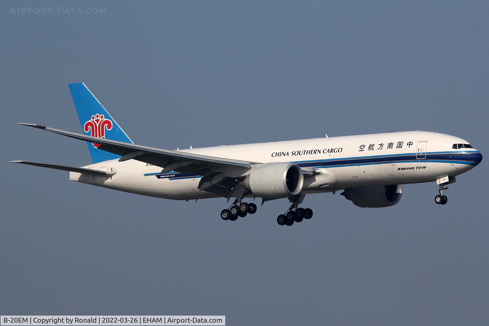 B-20EM, 2020 Boeing 777F C/N 65421, at spl