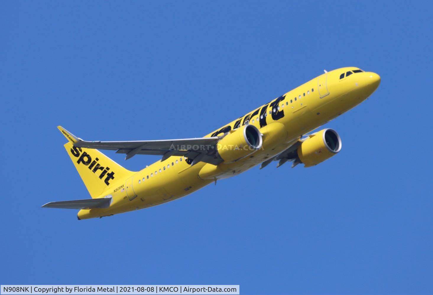 N908NK, 2018 Airbus A320-271NEO C/N 8658, MCO 2021