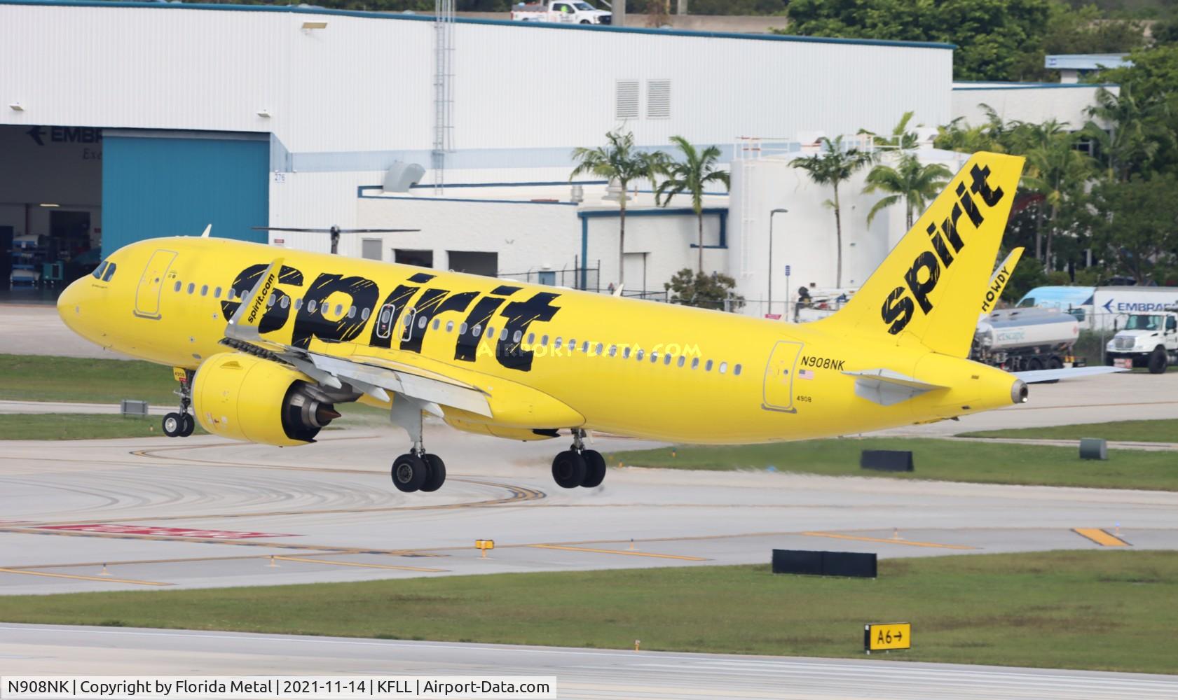 N908NK, 2018 Airbus A320-271NEO C/N 8658, FLL 2021